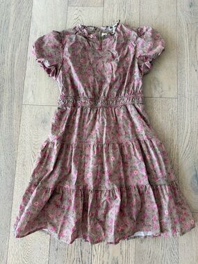 Shop the Mint Girls Dress Floral Beige Size 14/16